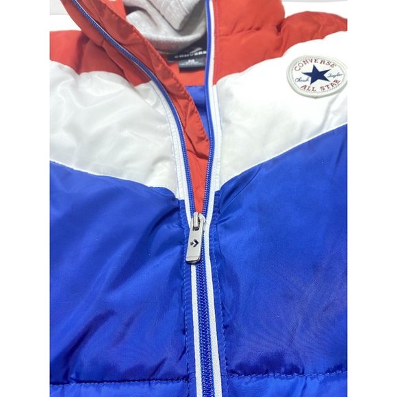 Converse Jacket All Star Boys Medium Vest has stain on sleeve - As Is Condition. - Picture 13 of 13